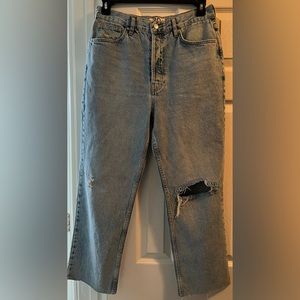 Free people Maggie straight leg jeans. Loose fitting. Size 30/10. New with tags.